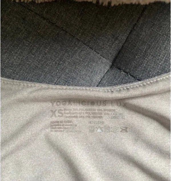 Workout talk with built in bra XS Gray - Image 3