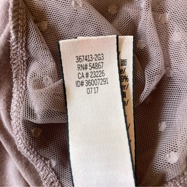 Victoria's Secret Mauve Camisole with Sheer Polka Dot Lace - Image 10