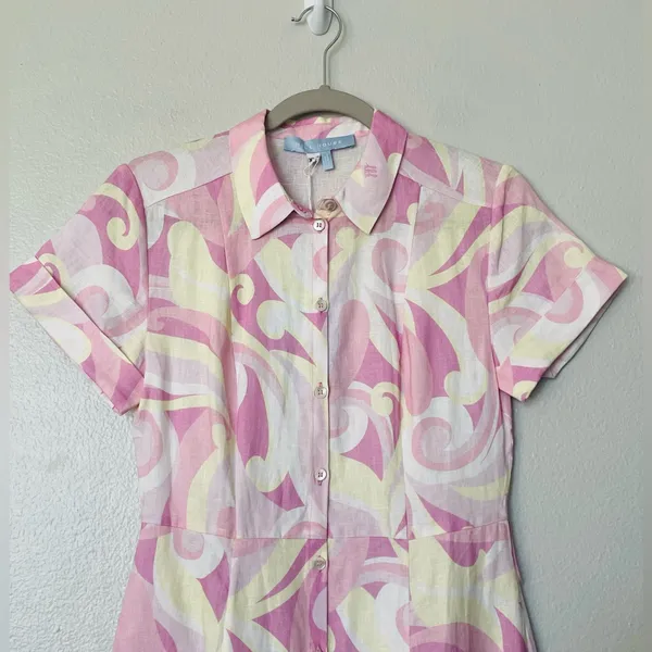 NWT Hill House Lily Candy Kaleidoscope Pink Dress Size XXS - Image 3