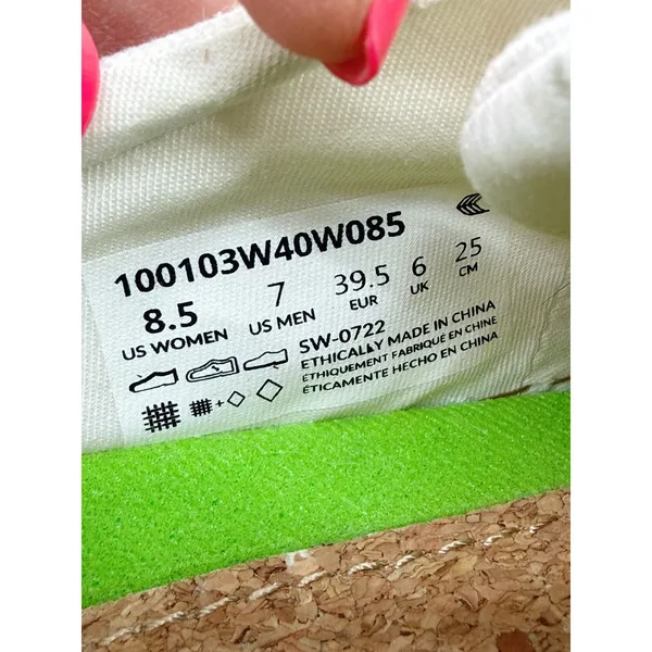CARIUMA OCA Low White Canvas Sneakers Size 8.5 NWOT - Image 5