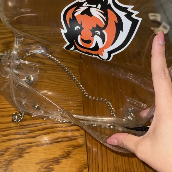 Cincinnati Bengals Clear Crossbody Orange - Image 2