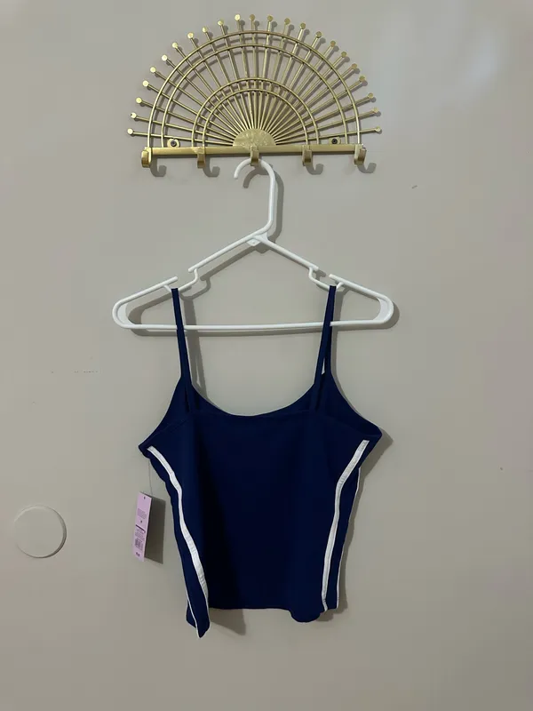 wild fable Navy Blue Football Tank Top - Image 2