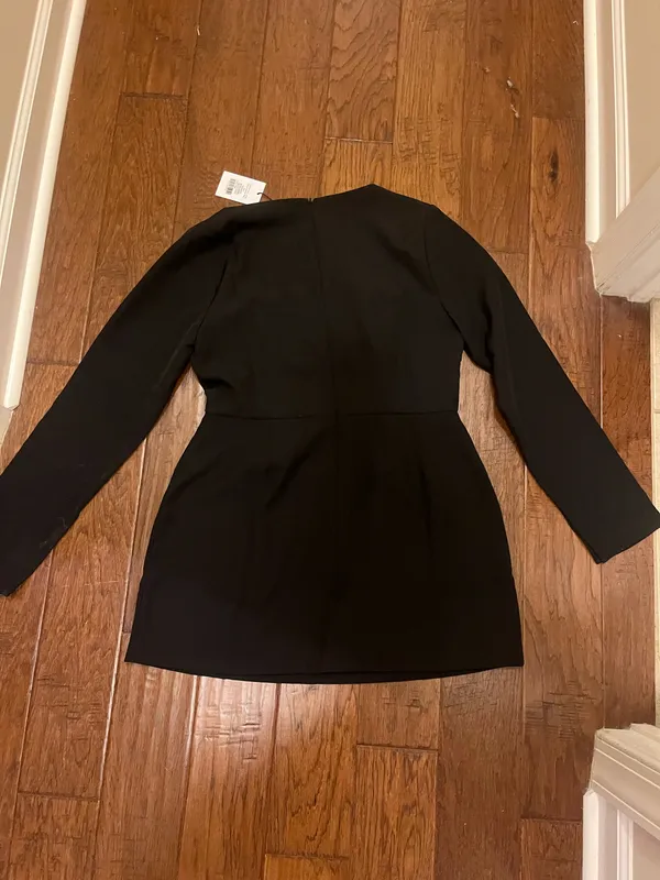 Showpo Black Mini Dress - Image 4
