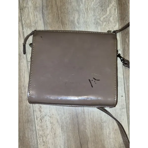 Dooney & Bourke Taupe Patent Crossbody Bag - Image 4