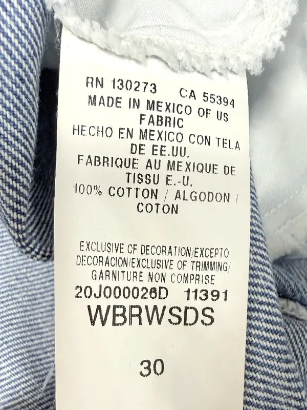 Wrangler Reworked Ultra High-Rise Frayed Denim Shorts - Image 10