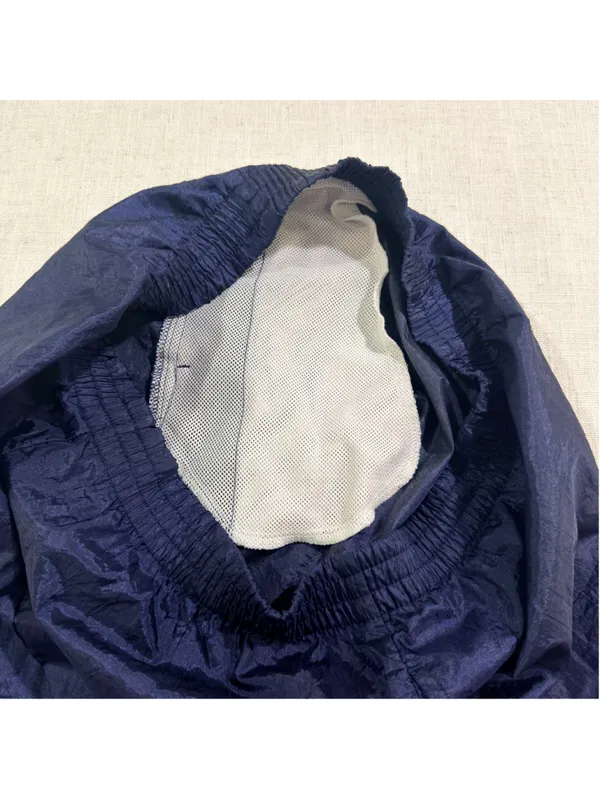 Vintage 90s USA Olympic Track Pants Windbreaker Colorblock Navy Medium - Image 9