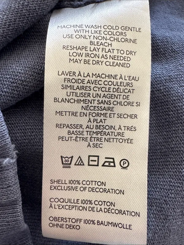 FREE PEOPLE We The Free Issa Tee XS 17.5” p2p Slate Blue EUC - Image 7
