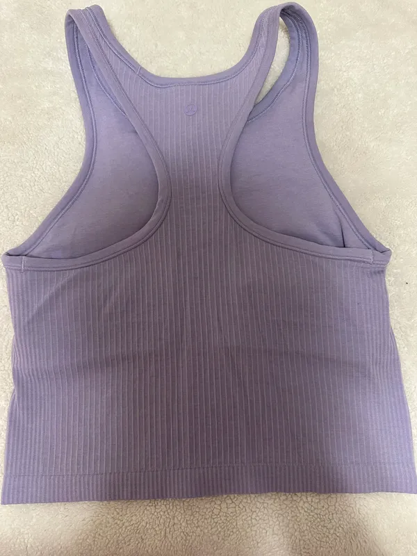 Lululemon Lilac Smoke Ribbed Ebb To Street Tank - Image 3
