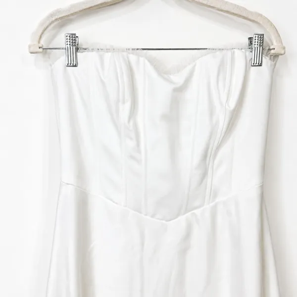Lulus Lux Bridal NWOT Eternal Gratitude White Floral Embroidered Wedding Dress - Image 8