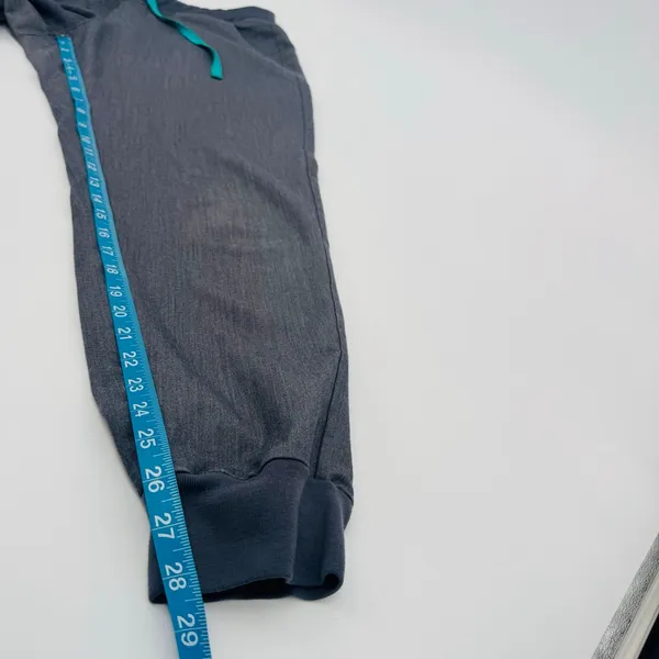 Figs Technical Collection Zamora Jogger Scrub Pants Graphite Gray Teal L - Image 8