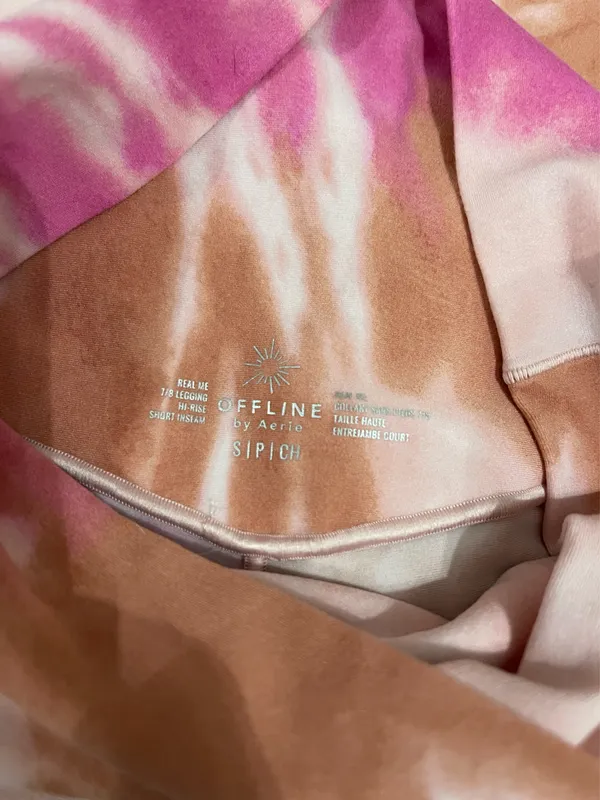 Aerie Offline Real Me Tie Dye High Waisted Crossover Leggings - Image 3
