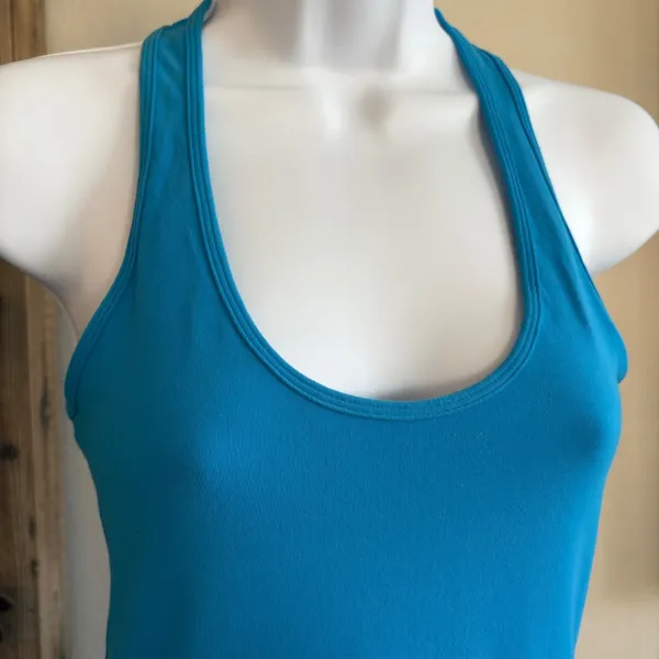 Lululemon Cool Racerback Tank Everlux‎ Turquoise Size 2/4 Workout Yoga Workout - Image 2