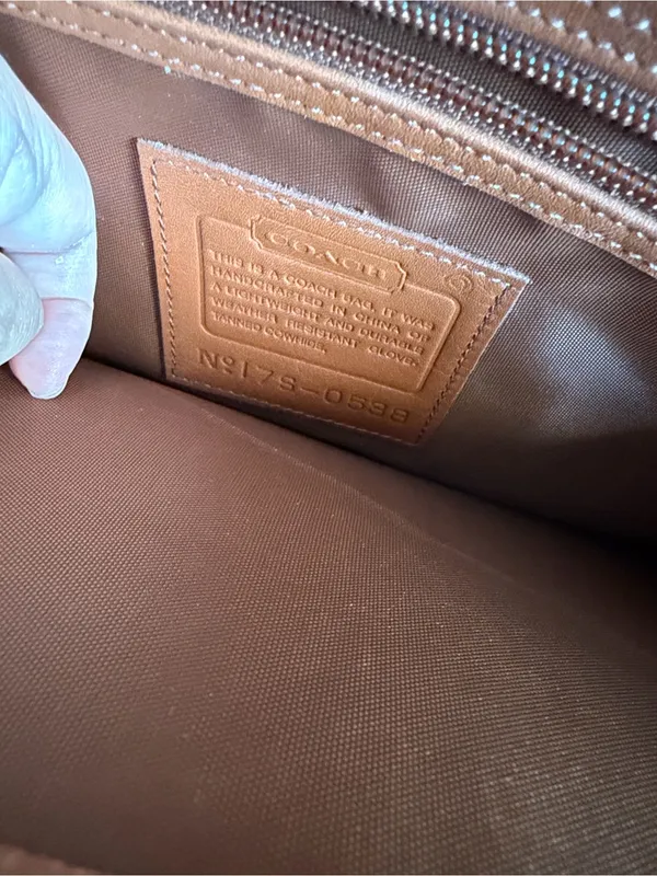 Vintage 1996 Coach 5181 Brown Leather Briefcase Messenger Bag - Image 7