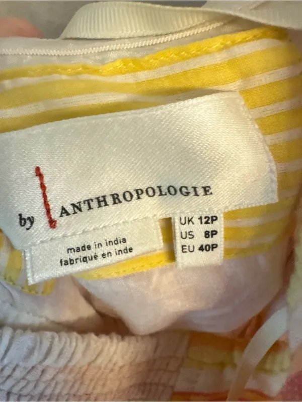 ANTHROPOLOGIE Savannah Striped Halter Dress‎ - Image 4