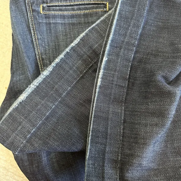 7 For All Mankind Button Fly Flare‎ Leg Jeans Womens Size 27 Dark Wash Stretch - Image 6