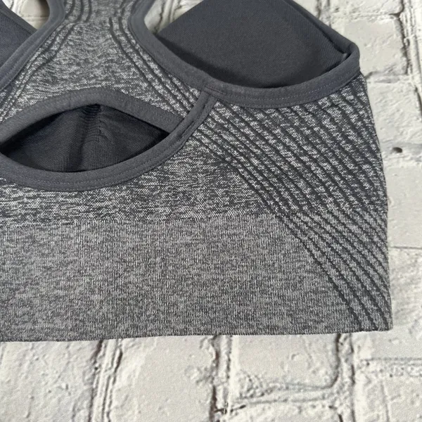 BCG Women’s Low Support Molded Cup Sports Bra size Small Grey Gray Removable Pad - Image 13
