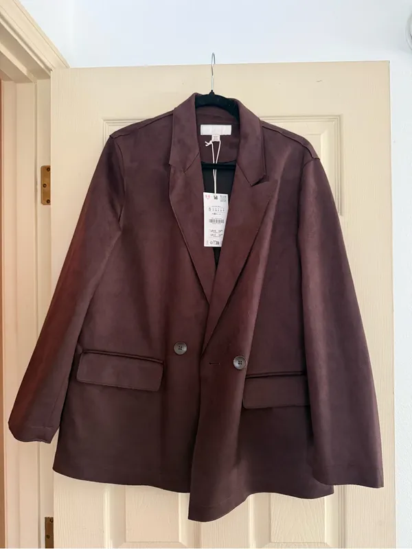 NWT Zara Faux suede blazer - Image 2