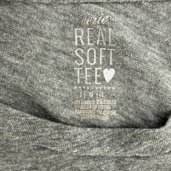 Aerie Gray Long Sleeve Shirt with “Snowed In (Together)” Print - Image 4