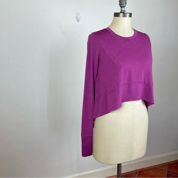 Free People Movement Tempo Long-Sleeve Tee in Purple - Image 2