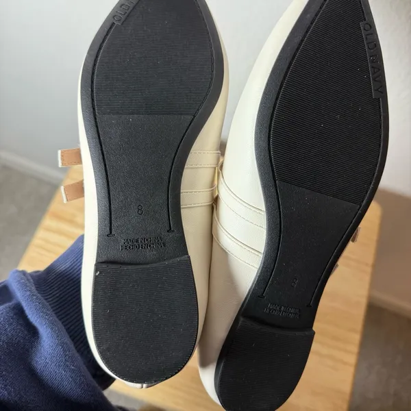 NWT Old Navy Women’s Double Buckle Mary Jane Flats in Ivory Size 8 - Image 11