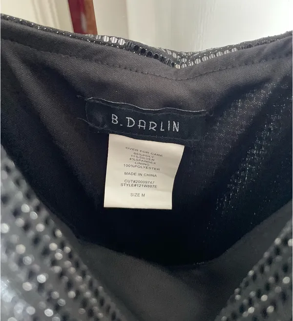 B Darlin black sequin dress - Image 3