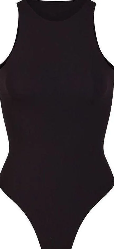 SKIMS Fits Everybody High Neck Bodysuit in ONYX xs new with tag - Image 7