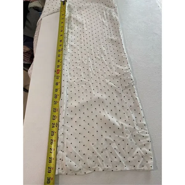 Forever 21 White Polka Dot Wide Leg Jumpsuit Size Small - Image 9
