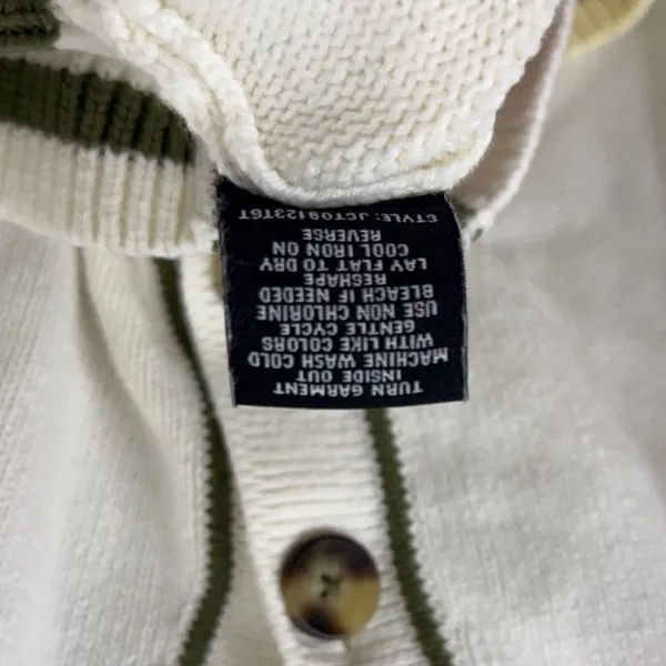 33 Degrees XS Cream Tomato Graphic Chunky Knit Cardigan Cottage Farmer's Market - Image 10
