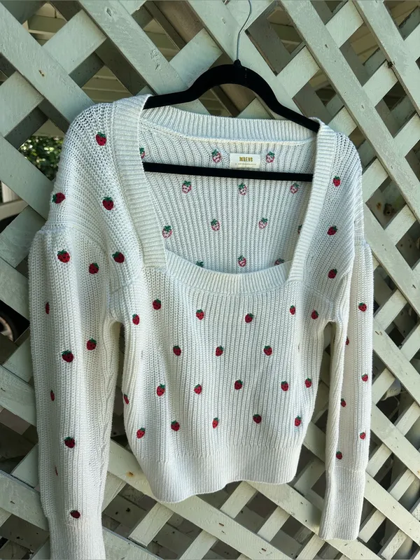 Anthropologie Maeve Embroidered Sweater Top - Image 7