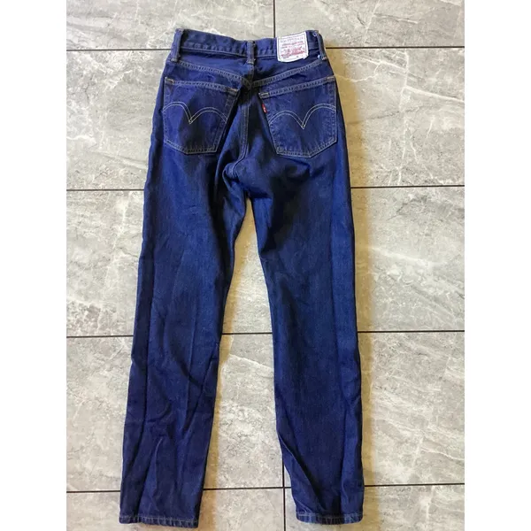 Levis Premium 501 Original Fit Dark Wash Straight Leg Jeans 12501-0378 W25 L30 - Image 8