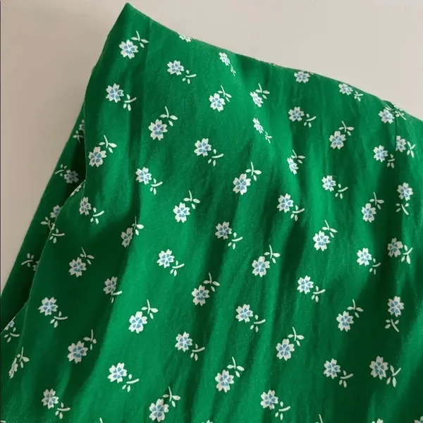 J. Crew Puff-sleeve midi dress in bandana flowers print EUC - Image 5