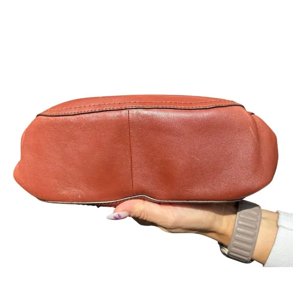 Coach Legacy New Willis 22382 Cognac Leather Crossbody Satchel Turnlock Tassel - Image 10