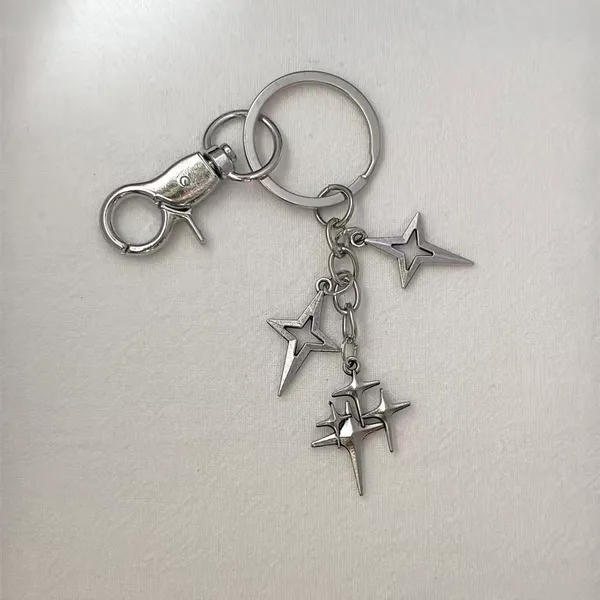 Star Keychain Charm for Men Women Car Keychain Key Ring Bag Charm Streetwear - Image 5