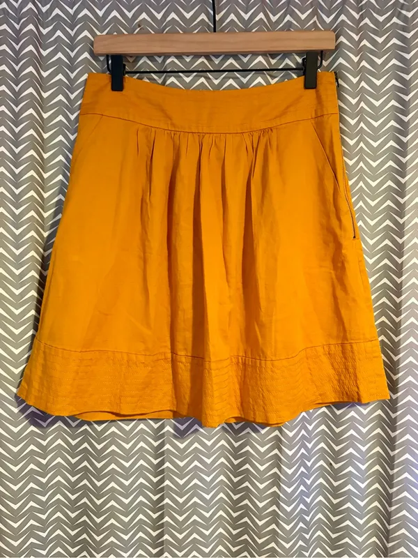 Anthropologie / Odille | Yellow Sunshine Skirt, size 4 - Image 2
