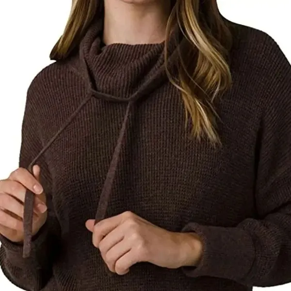 Prana Milani Merino wool Organic Cotton Blend Brown Sweater Dress Sm #776 - Image 2