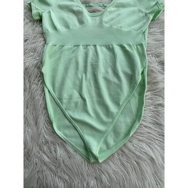 Nike Chill Knit Bodysuit Mint Green Size Large - Image 7