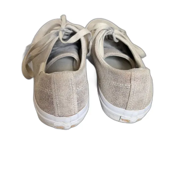 Vans Authentic Lo Pro Rose Gold Glitter Metallic Sneakers‎ Low Top Womens Size 7 - Image 3