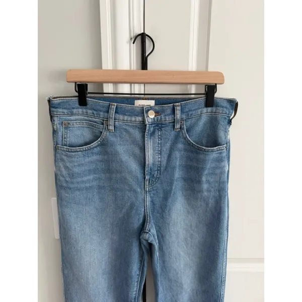Everlane NWOT High-Rise Cigarette Jeans Medium Blue Size 30R - Image 4