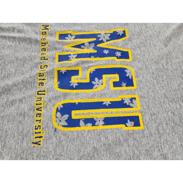 Vintage Morehead‎ State Logo T-shirt Cut Cropped Flowers Women's Size Medium - Image 5