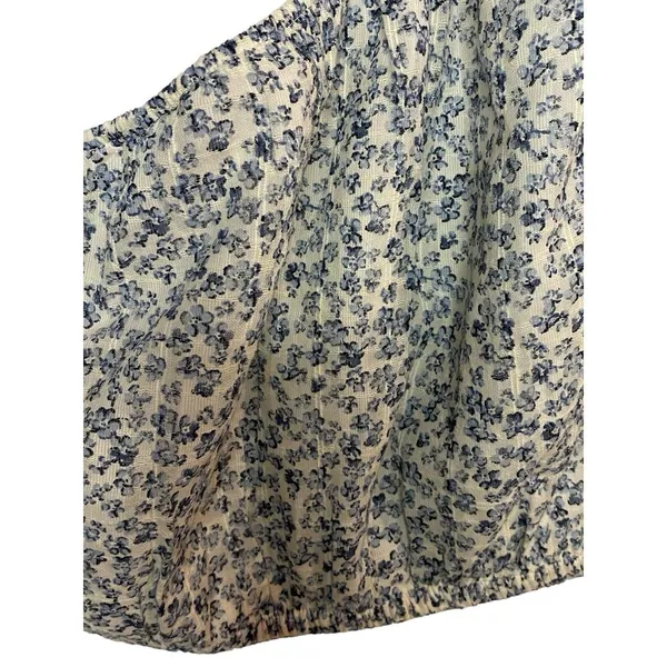American Eagle Outfitters Floral One Shoulder Crop Top 100% Cotton Size‎ XS - Image 4