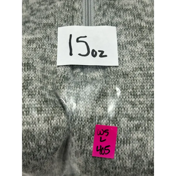 Realtree Women's Quarter Zip Sweater Fleece Pullover Heather Gray Camo L - Image 10