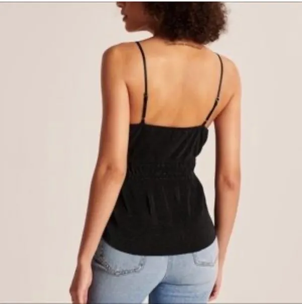 Abercrombie Black Vneck tank top - Image 2