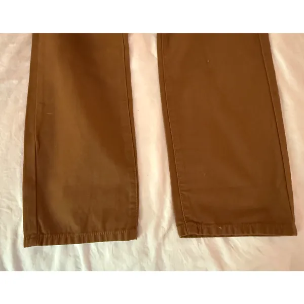 Levis Pants Womens Size 29 Brown Mid Rise Straight Twill Cotton 5 Pocket NWT - Image 5