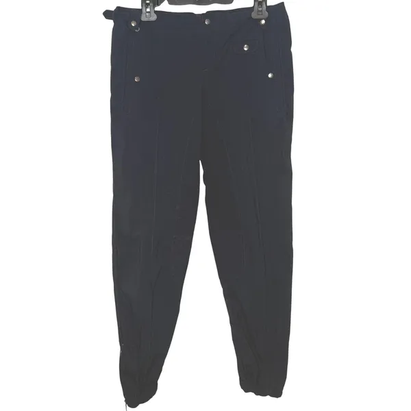 Gorpcore Tactical Cargo Pants Womens 6 Navy Blue Zipper Cuff Hiking Utility - Image 6