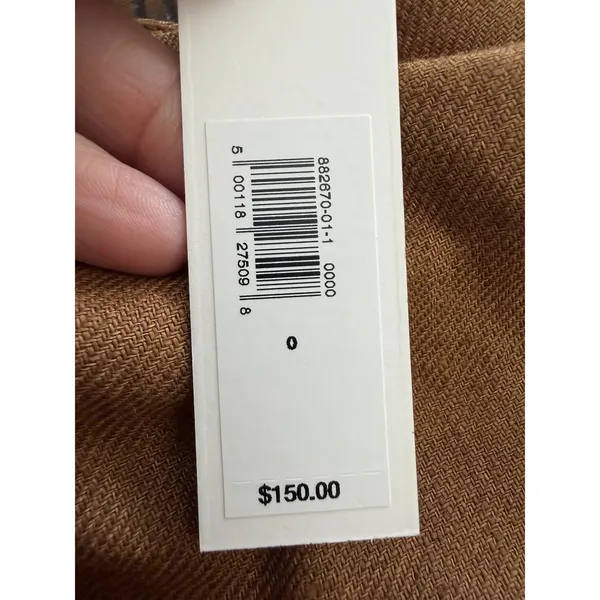 Banana Republic Dress Lina 100% Linen Mini Size 0 Burnt Orange New #GGG9-1 - Image 3