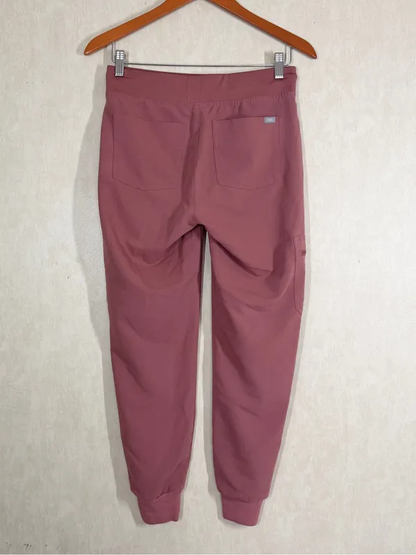 Figs Women’s Zamora Jogger Scrub Pants Pull On in Mauve Pink XSP - Image 4