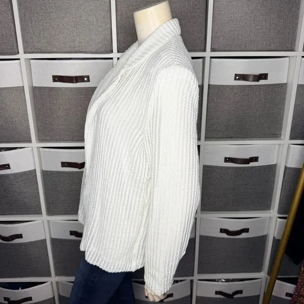 92 West Boutique Brand White Blazer Size Medium - Image 5