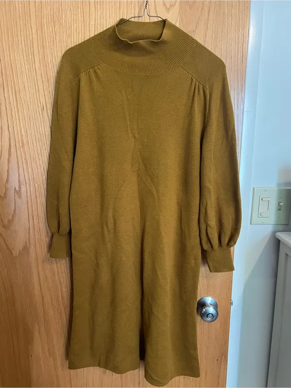 Anthropologie Maeve Mock Neck Sweater Tunic Dress - Image 11