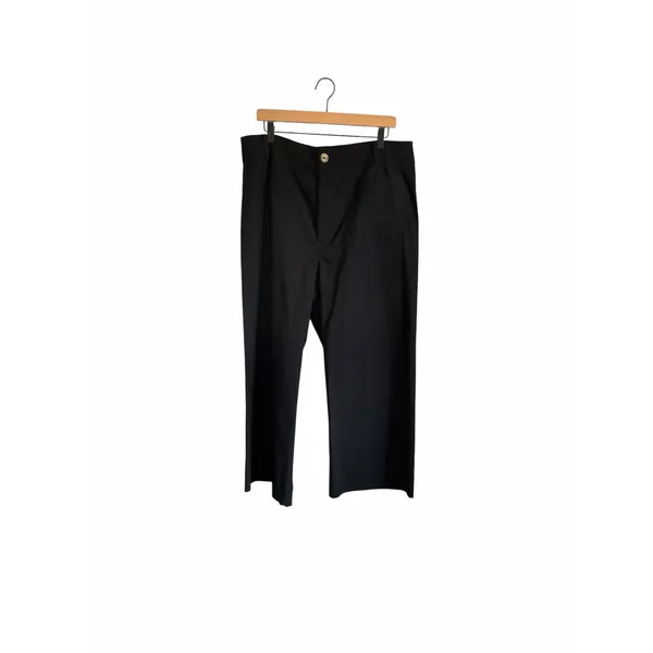 Anthropologie Maeve The Colette Magic Fabric Crop Wide-Leg Pants size 34 - Image 2
