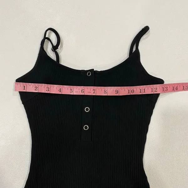 Beginning Boutique Black Ribbed Bodycon Mini Dress Women’s Size 8 Small - Image 4